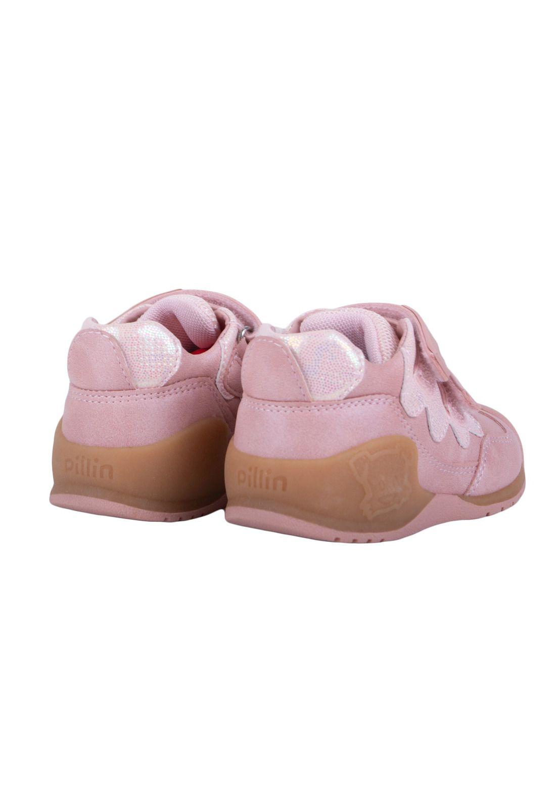 Zapato Clasico Bebe Niña Rosado Pillin-3
