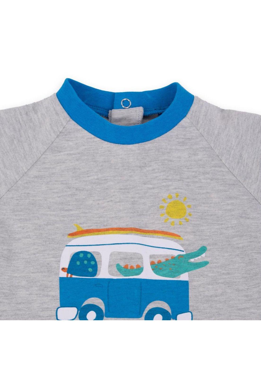 Pijama Bebé Niño Azul petróleo Pillin-1