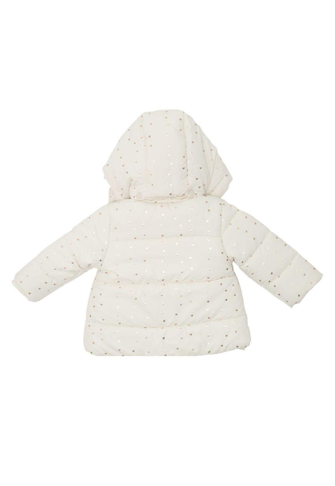 Parka C/Capucha Bebé Niña Crudo Pillin-2