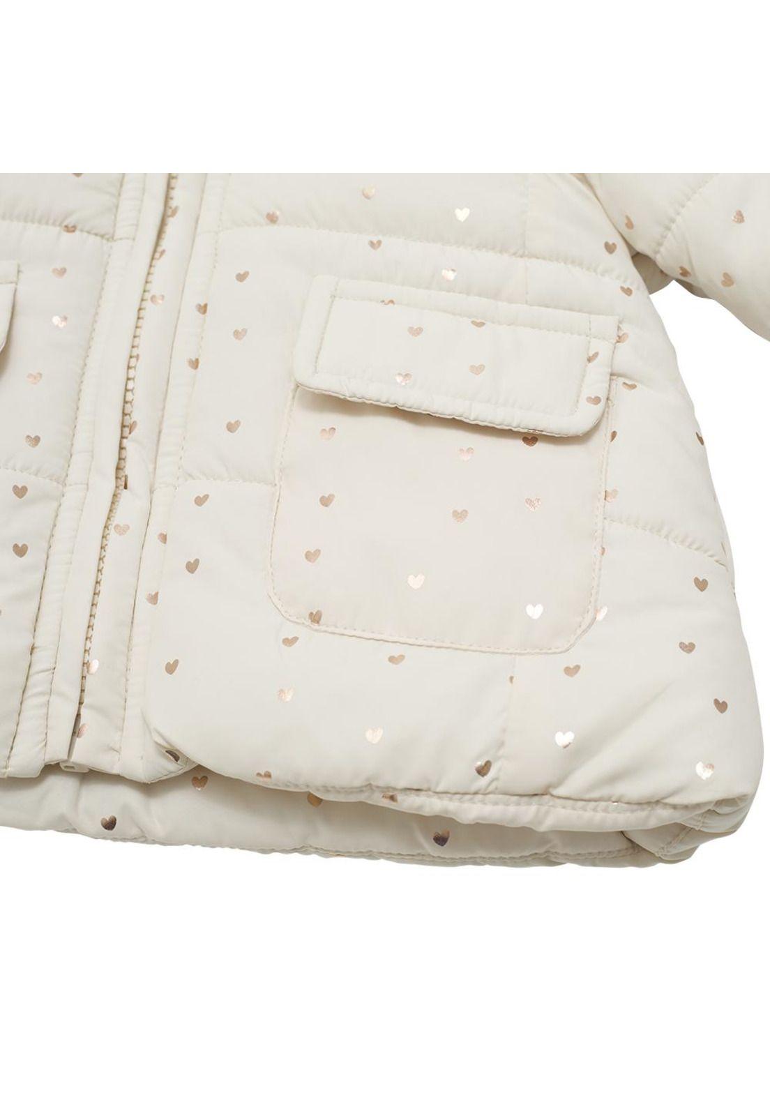 Parka C/Capucha Bebé Niña Crudo Pillin-3
