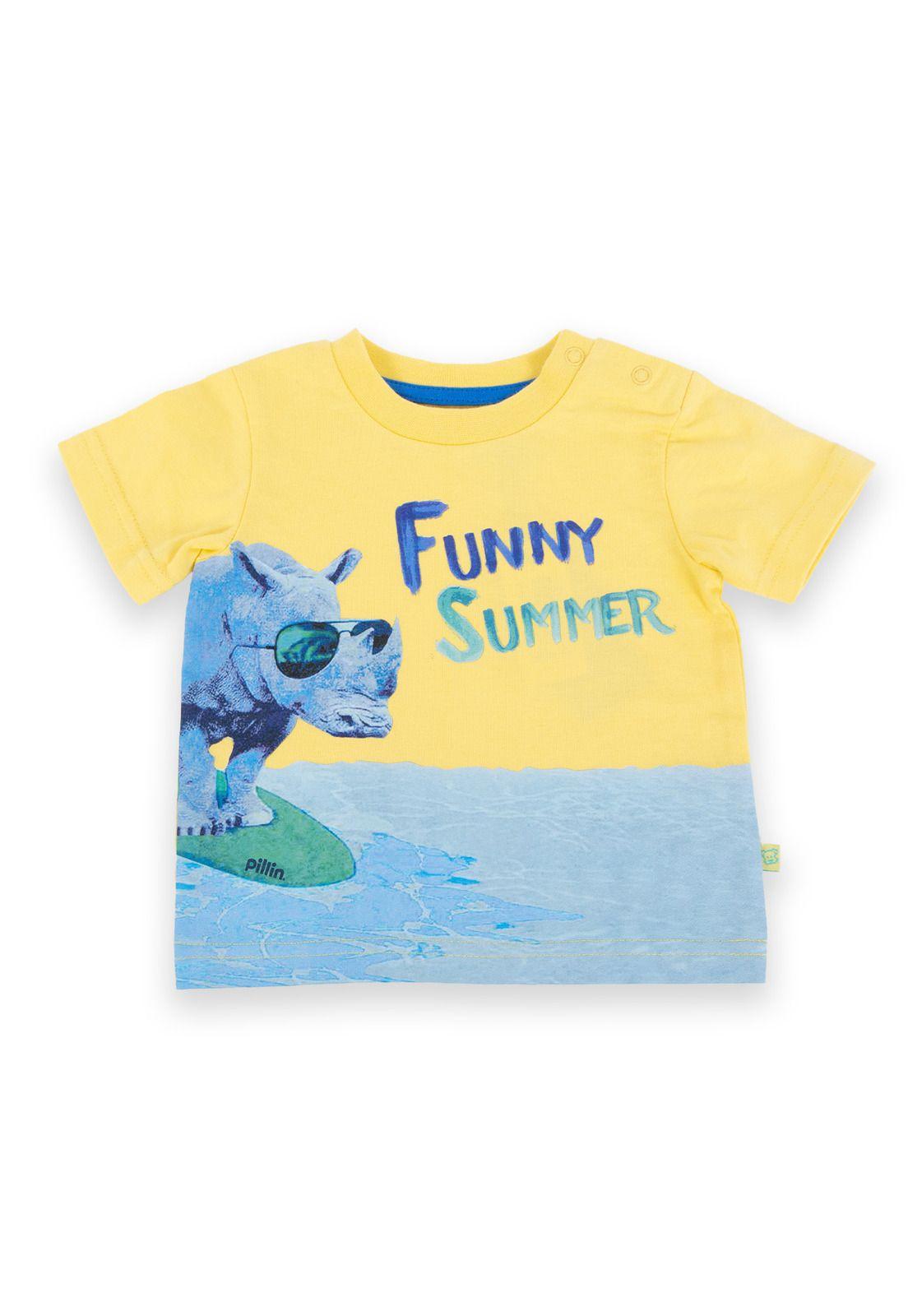 Polera Bebé Niño Amarillo Pillin-0