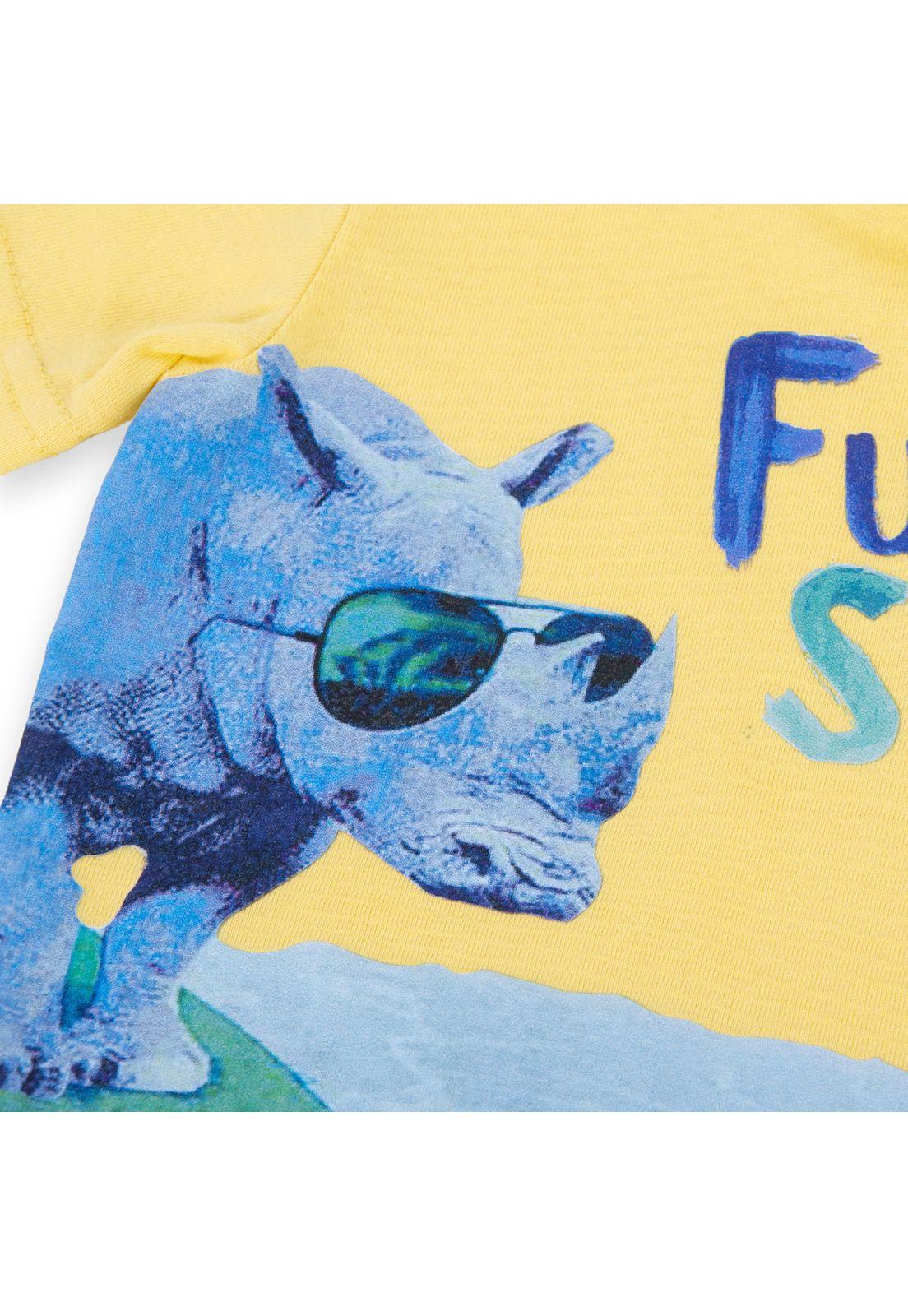 Polera Bebé Niño Amarillo Pillin-1