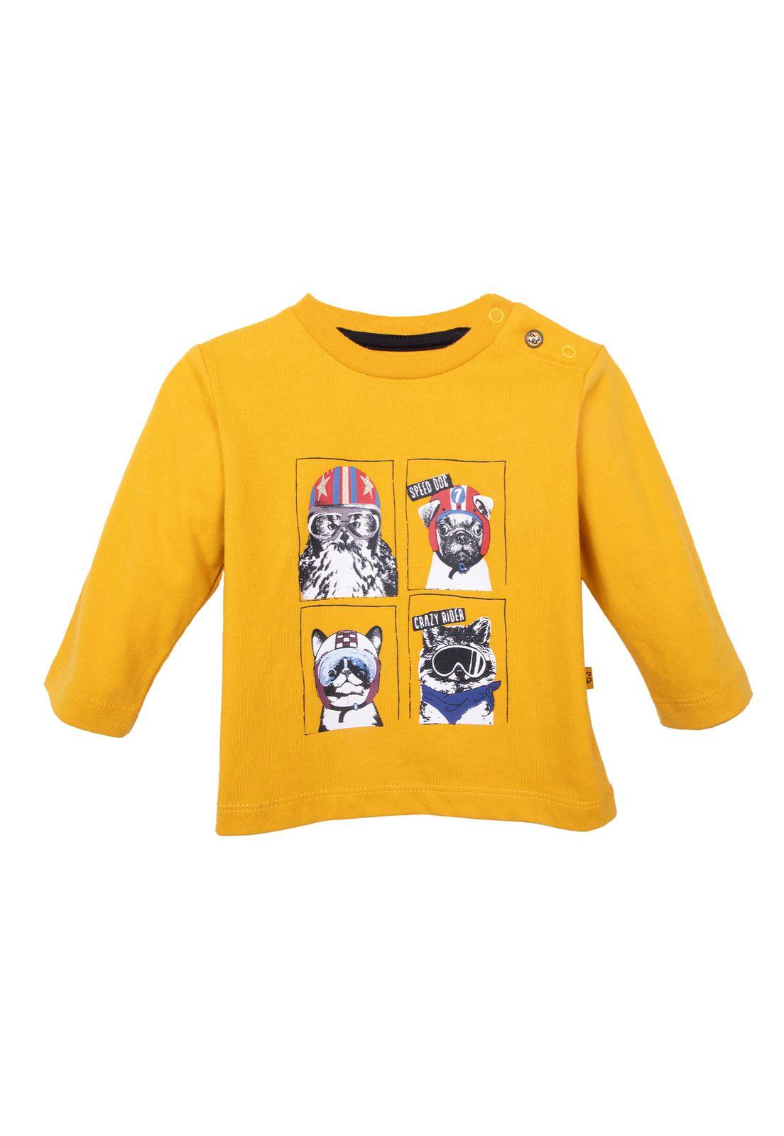 Polera   Pillin Amarillo Niño (PVD621-26MOS)-0