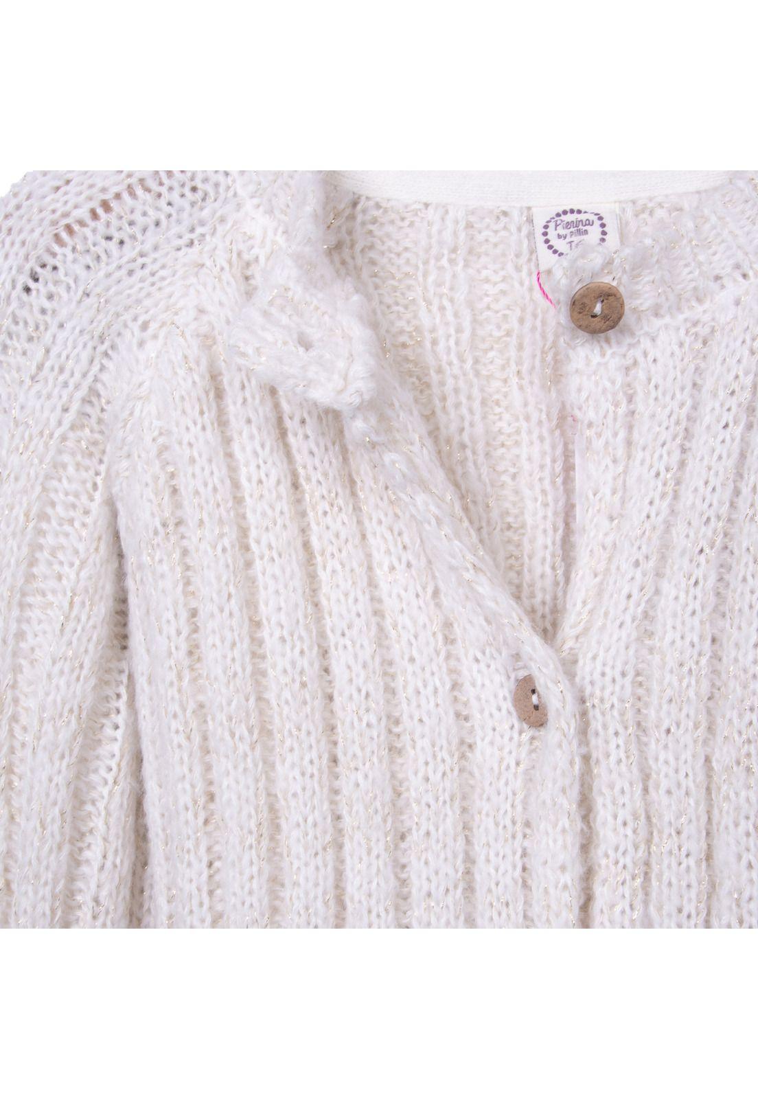 Chaleco  Blanco Niña Pillin (PVD904-26CRU)-2