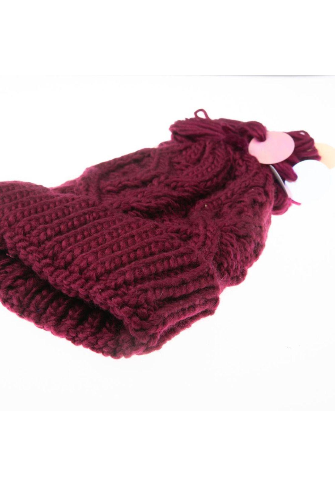 Gorro Niña Burdeo Pillín-3