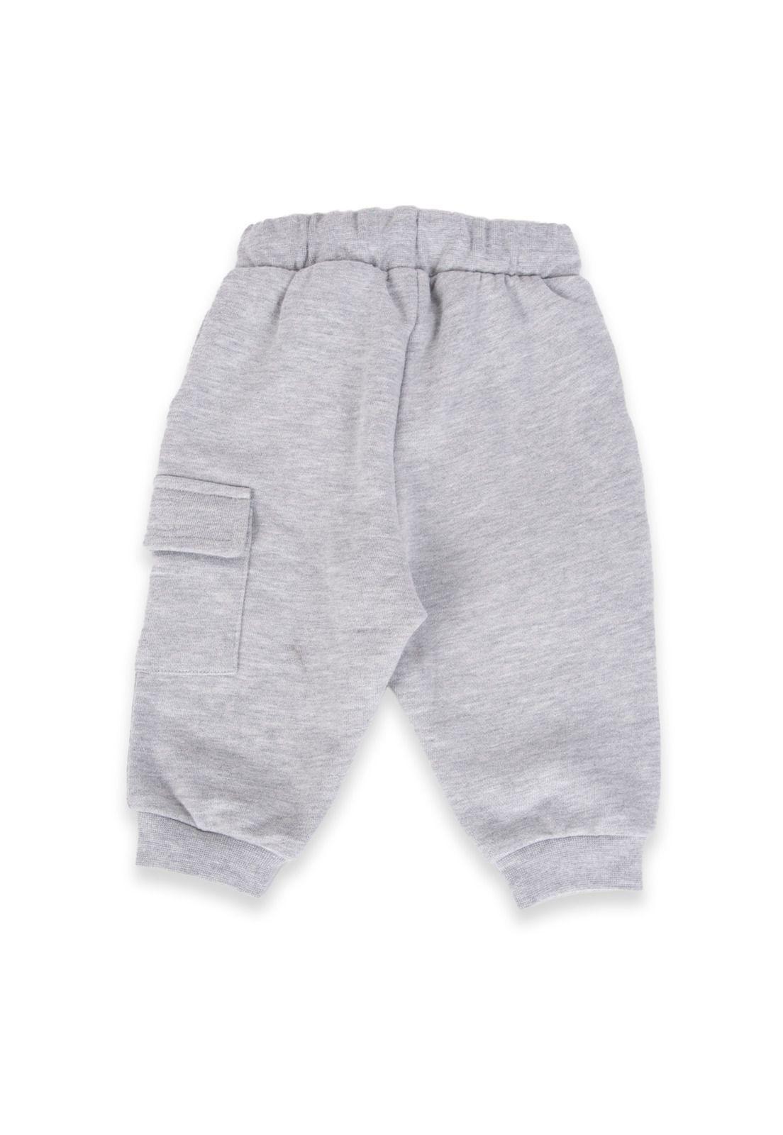 Pantalón Buzo Bebé Niño Gris claro Pillin-3