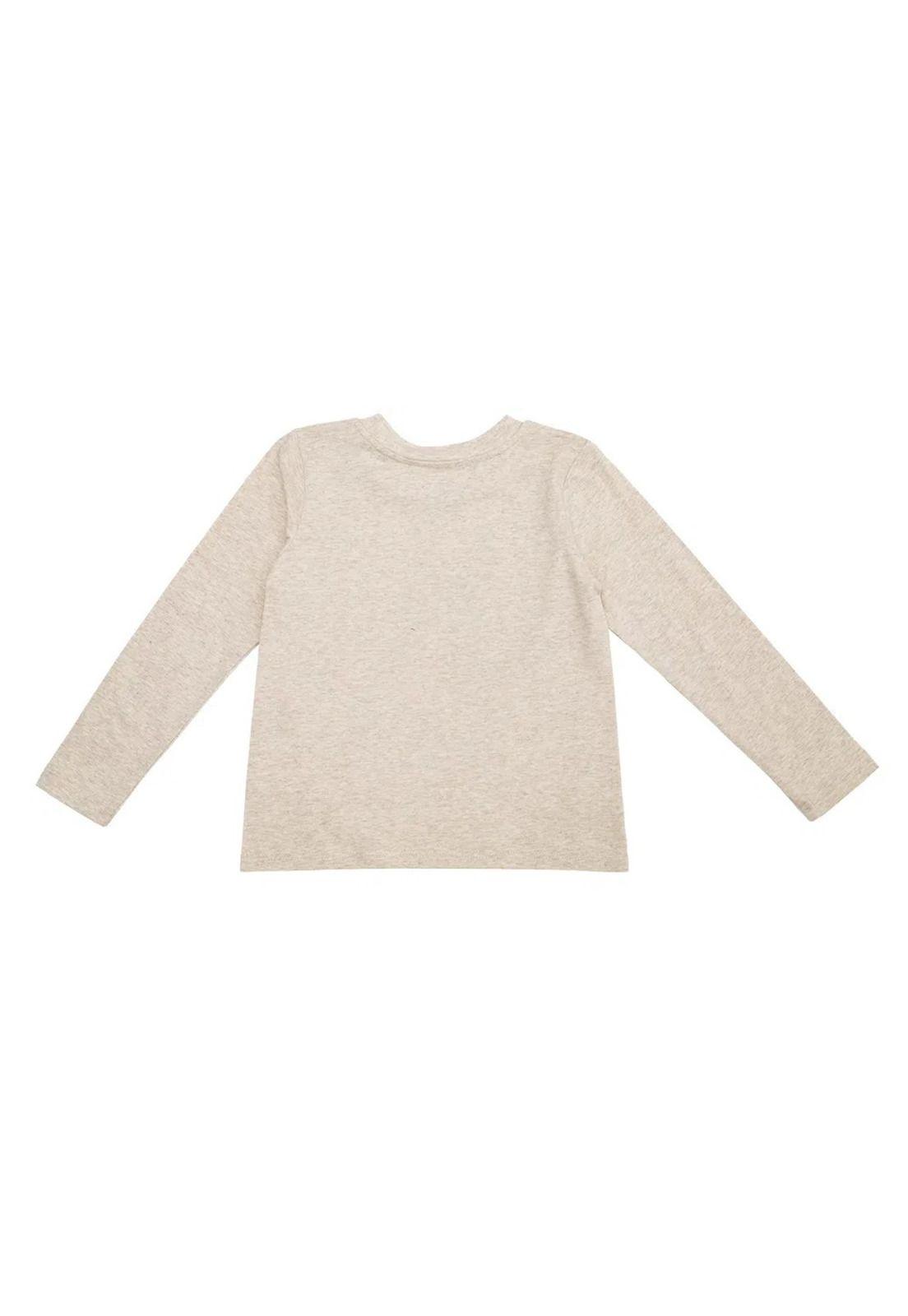 Polera Niña M/L Estampada Blanco Pillin-4