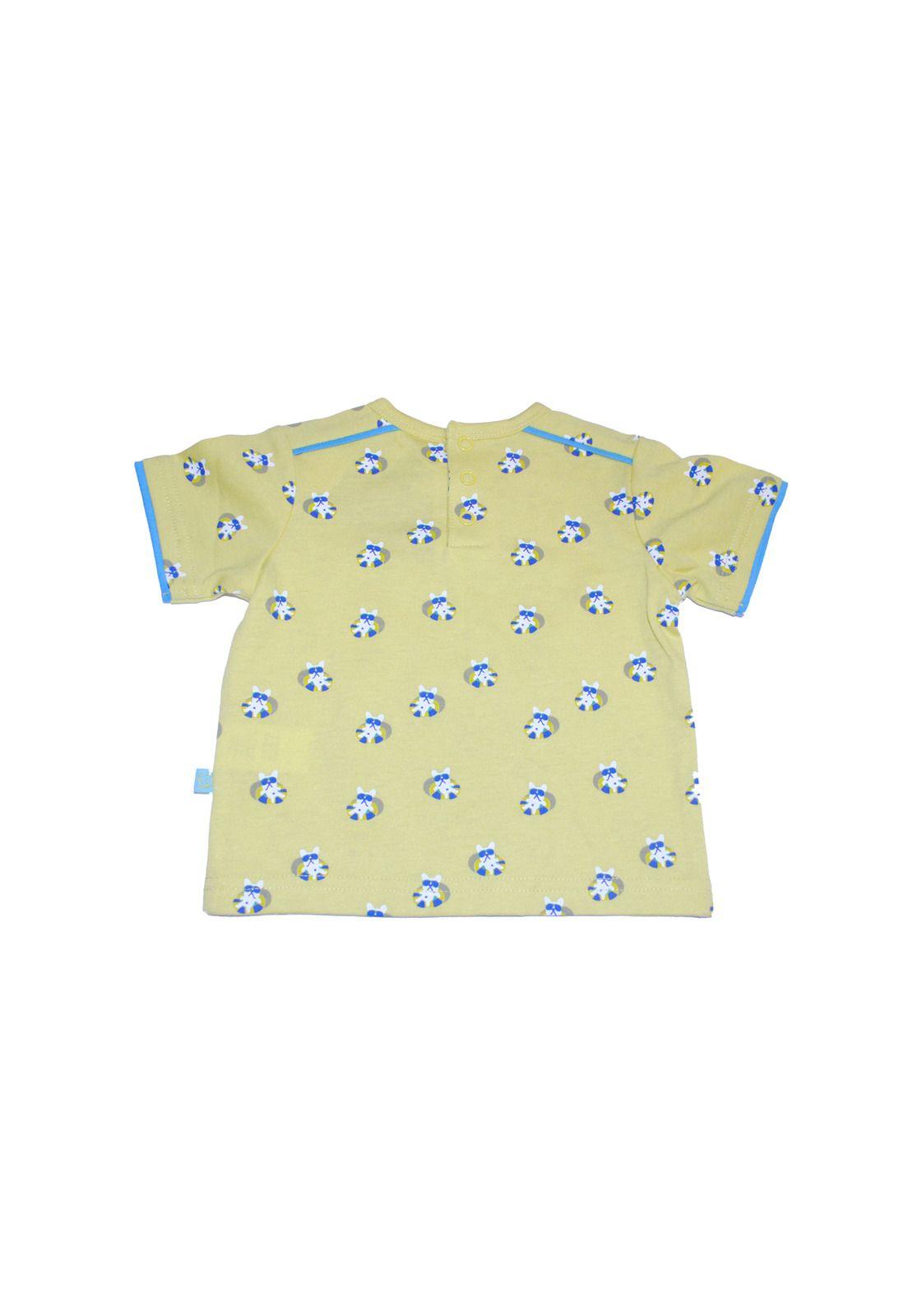 Polera Bebe Niño Amarillo Pillin-4