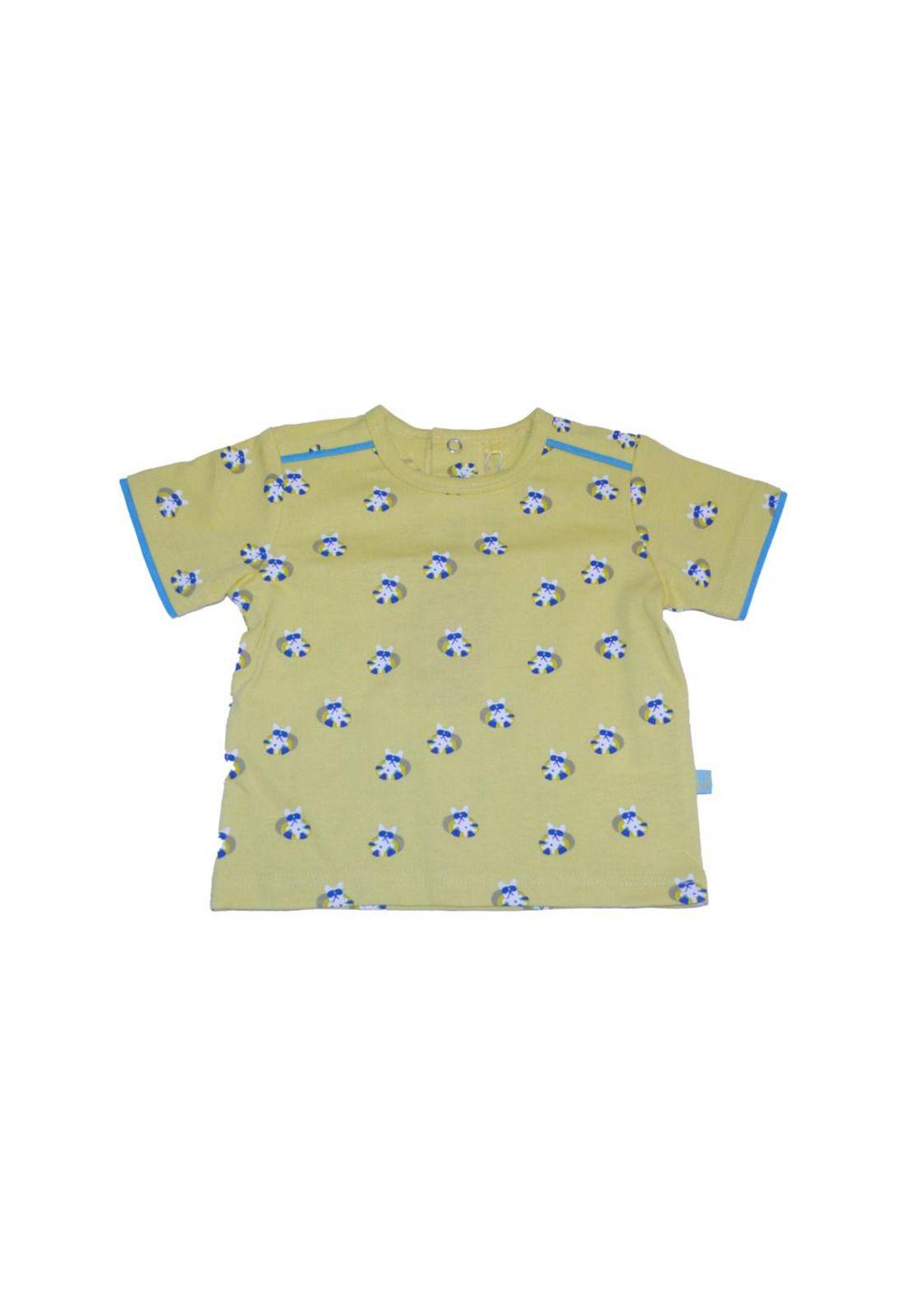 Polera Bebe Niño Amarillo Pillin-0