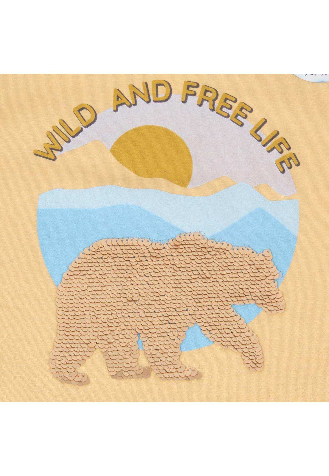 Polera Niño Mostaza Pillin-2