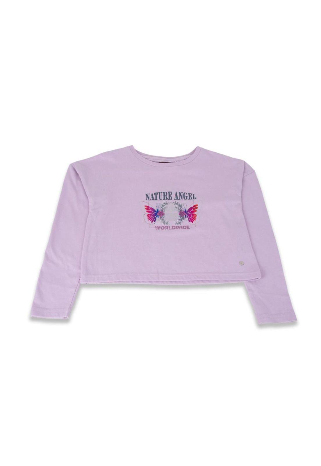 Polera Niña Lila Pillin-0