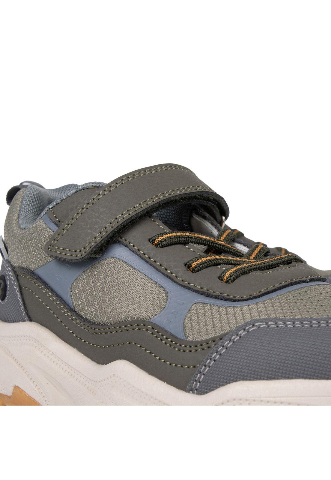 Zapatilla Outdoor Niño con Velcro Verde Pillin-4