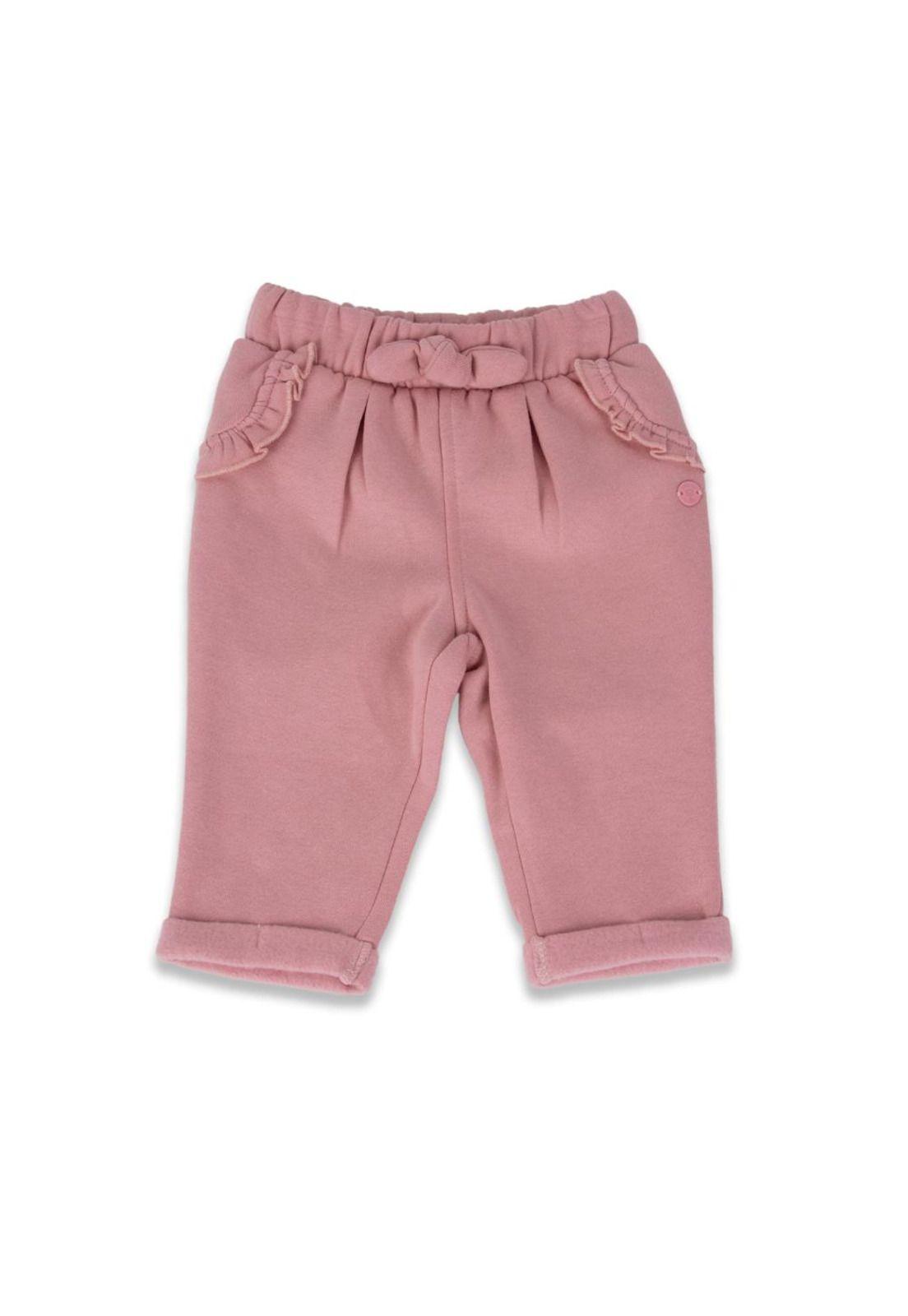 Pantalón de buzo Bebé Niña Rosa Pillin-0