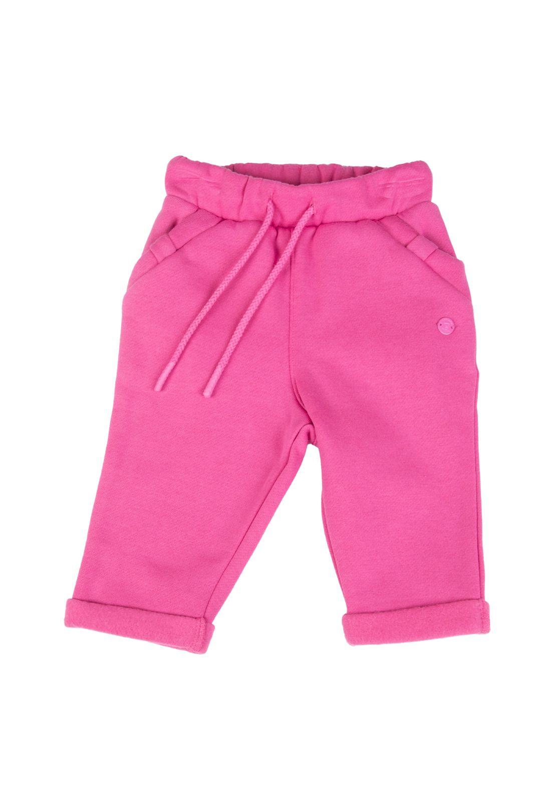 Pantalón Buzo Bebe  Rosado Pillin ( PVB513-25FUC )-0