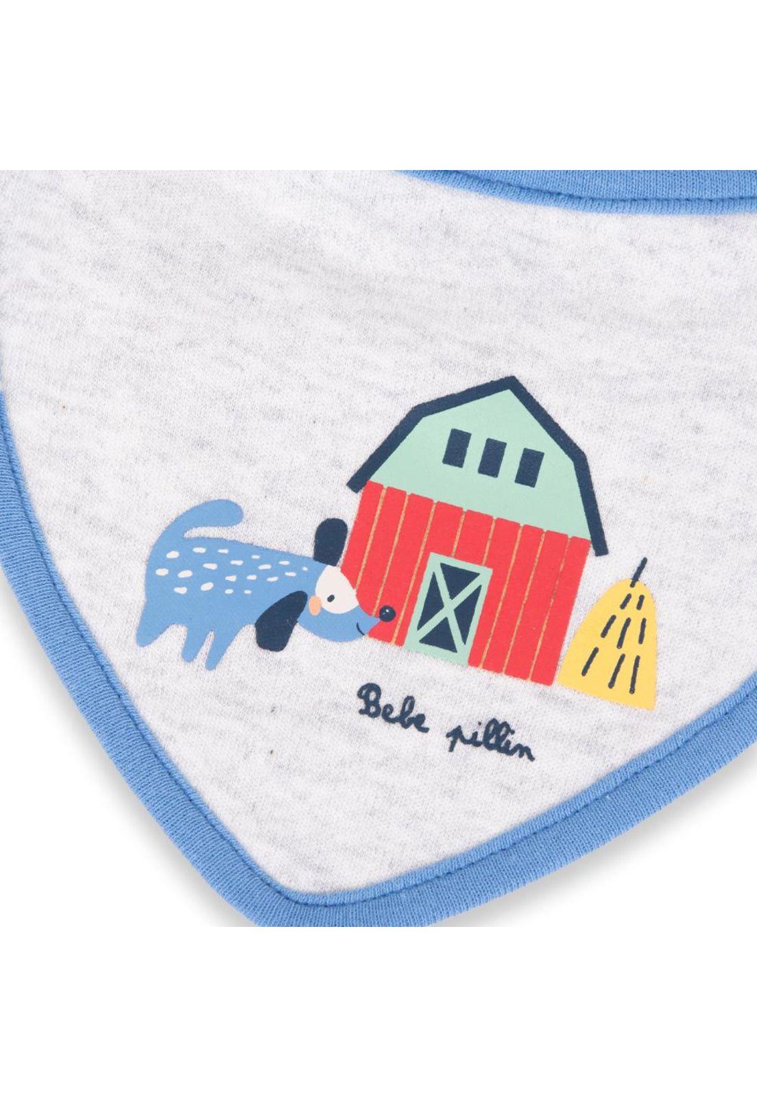 Babero Bebé Niño Multicolor Pillin-4