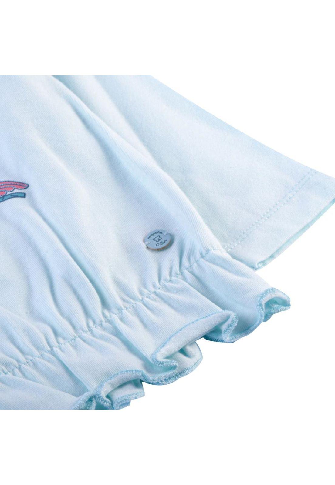 Polera Manga Larga Bebé Niña Menta Pillin-2