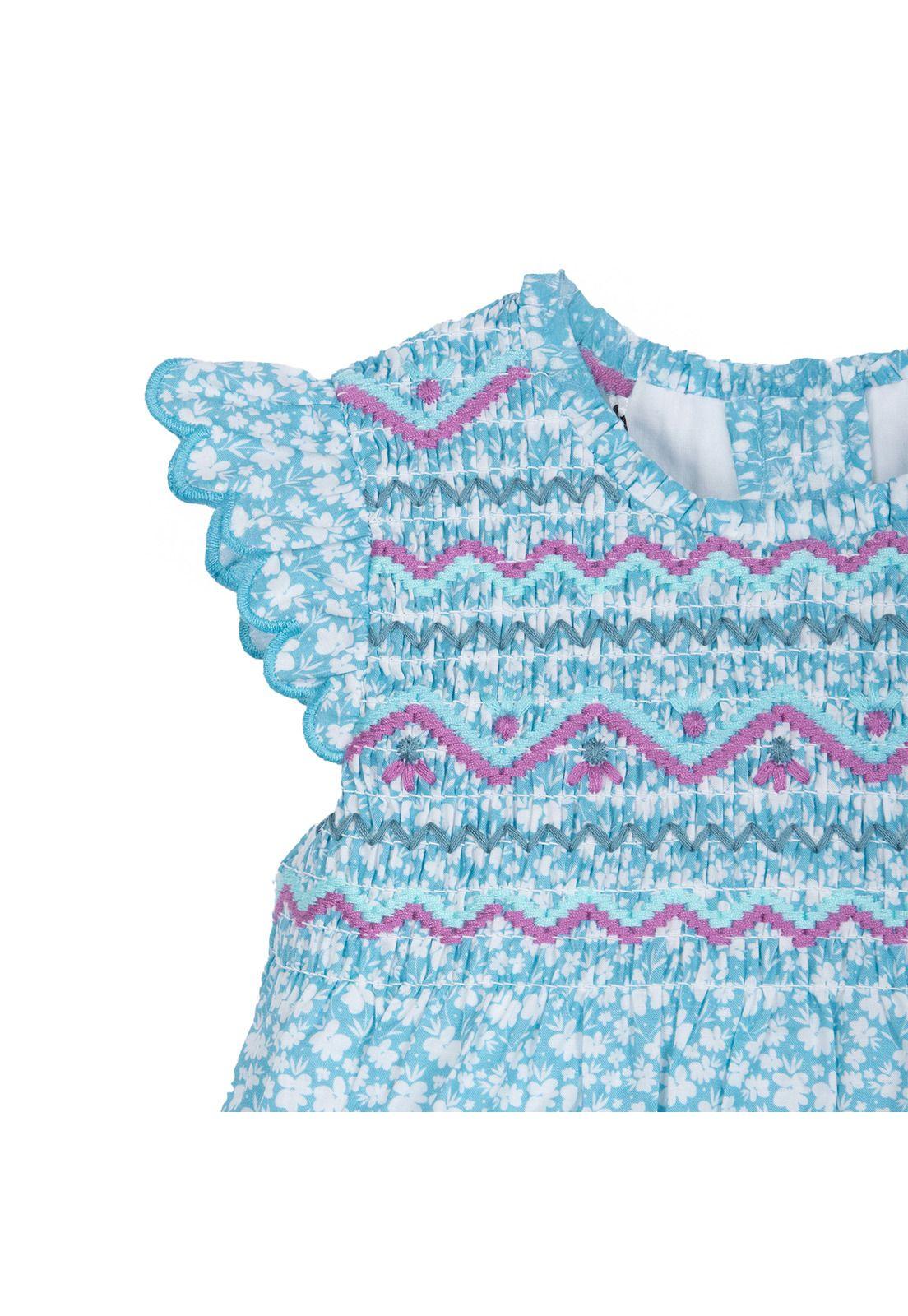 Vestido Bebé Niña Estampado Floral Jacinto Pillin-2