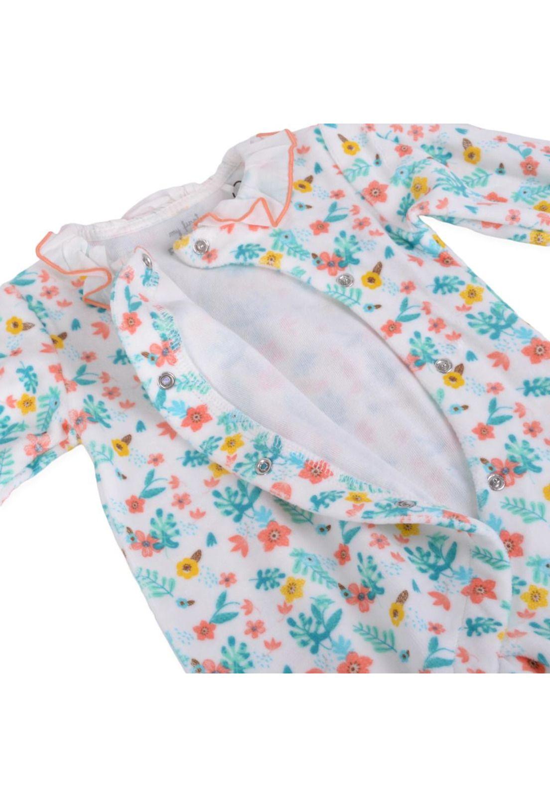 Osito Plush Bebé Niña Blanco Pillin-3