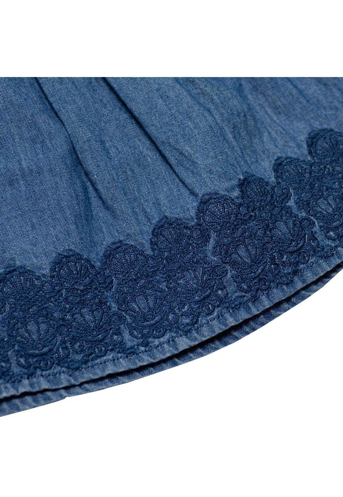 Vestido Bebe Niña Azul Pillin-2