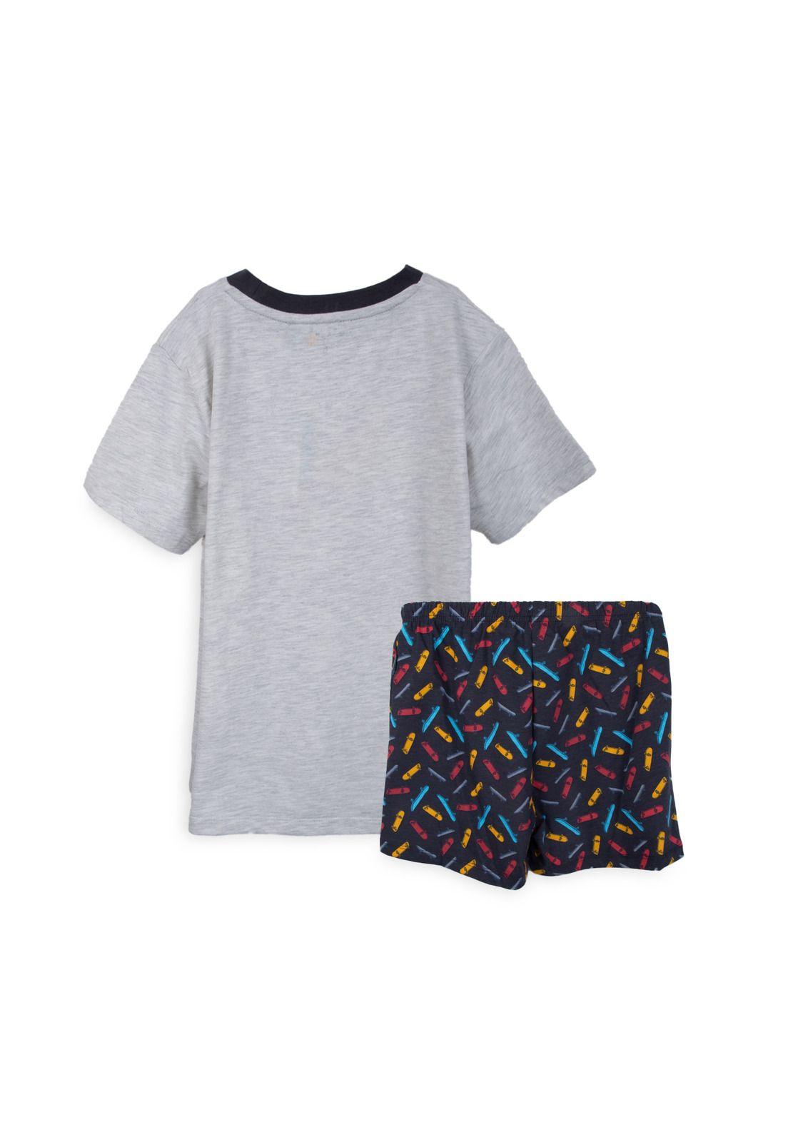 Pijama Niño Manga Corta Melange Pillin-1