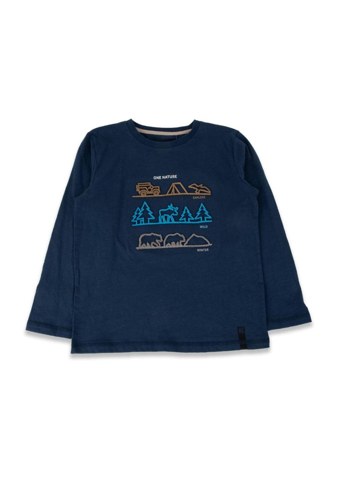 Polera Niño Azul Pillin-0