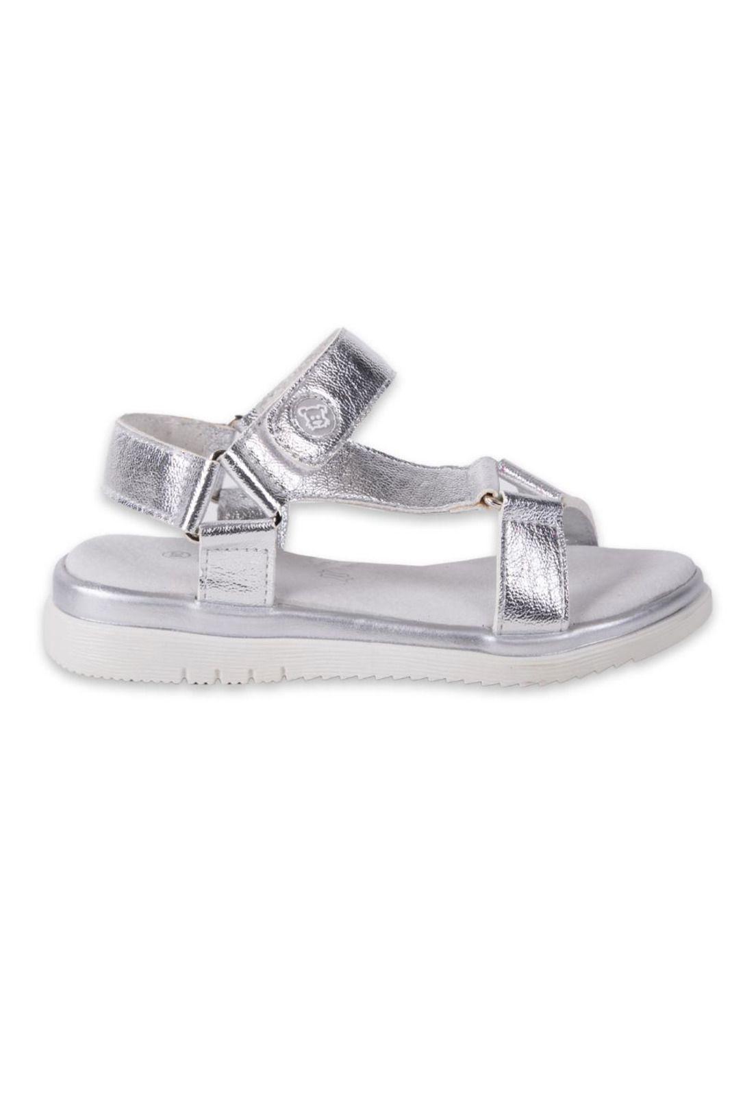 Sandalias Niña Plateado Pillin-2