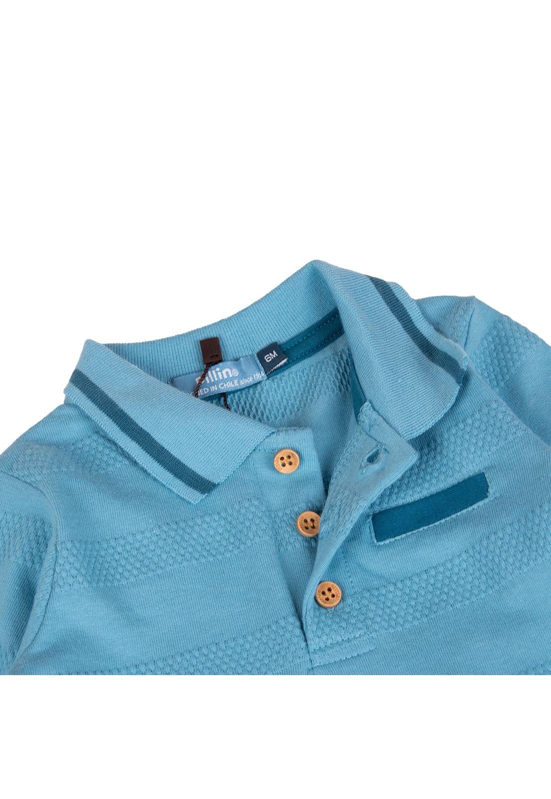 Polera Bebe  Celeste Pillin ( PVB625-25CEL )-1