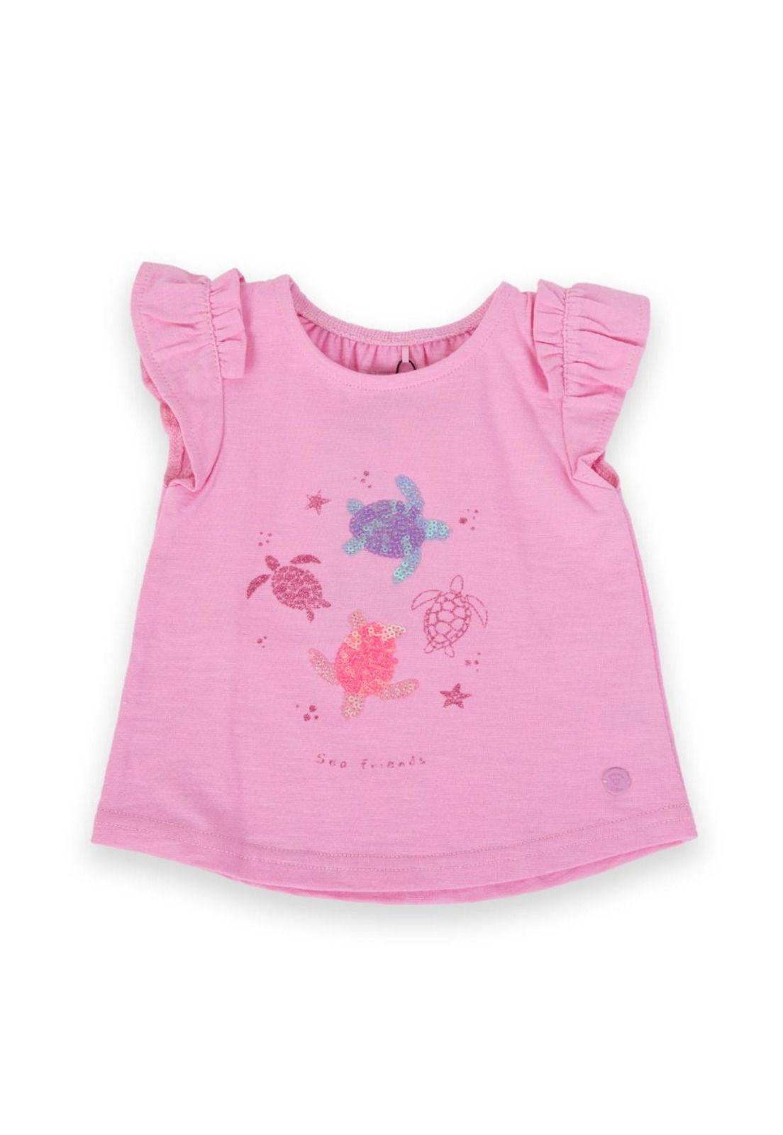 Polera Bebé Niña Rosado Pillin-0