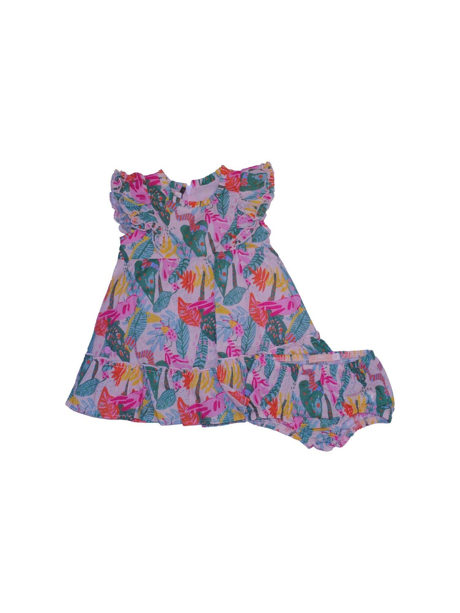 Vestido Bebe Niña Naranja Pillin-0