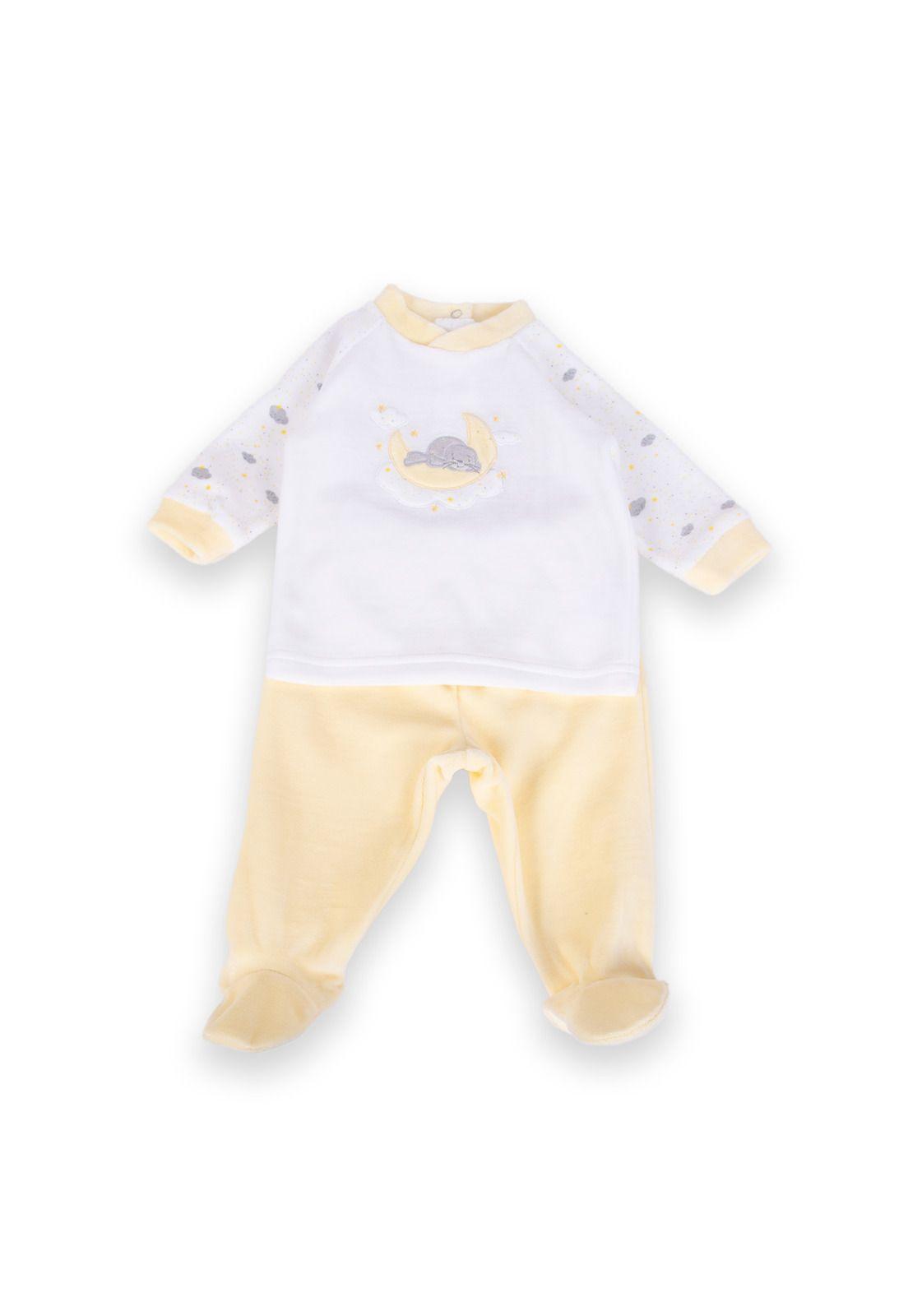 Conjunto Unisex bebé Vainilla Pillin (PVA316-24VAI)-0
