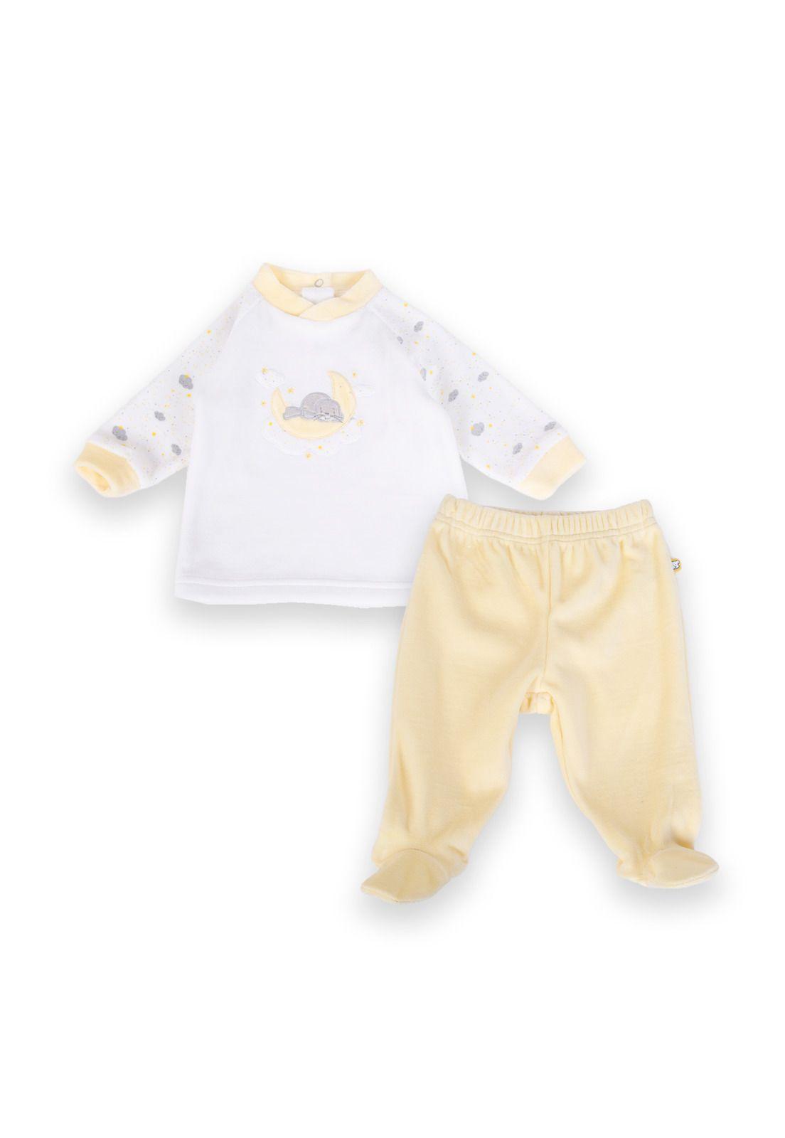 Conjunto Unisex bebé Vainilla Pillin (PVA316-24VAI)-2