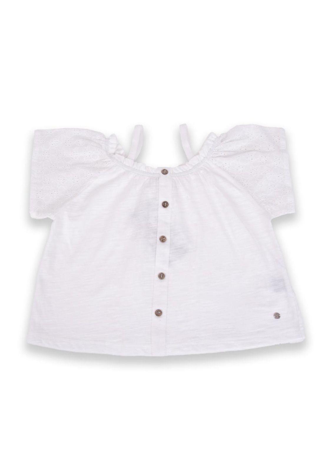 Polera Niña Blanco Pillin-0