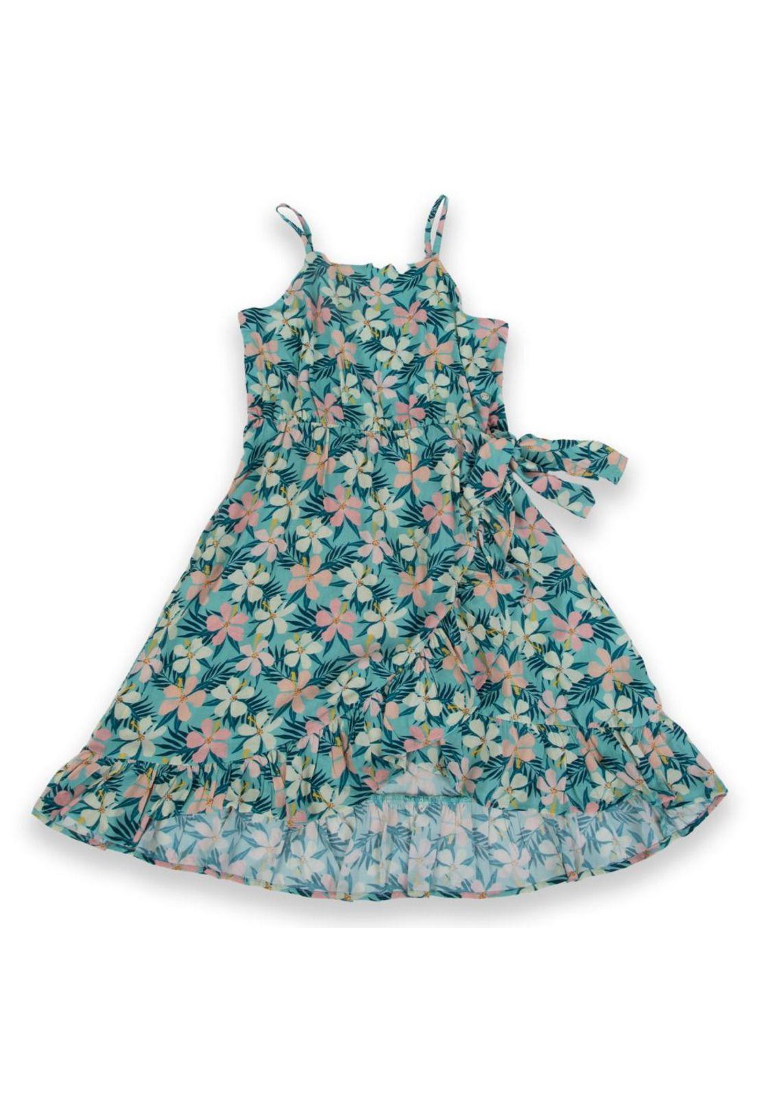 Vestido Niña Turquesa Pillin-0