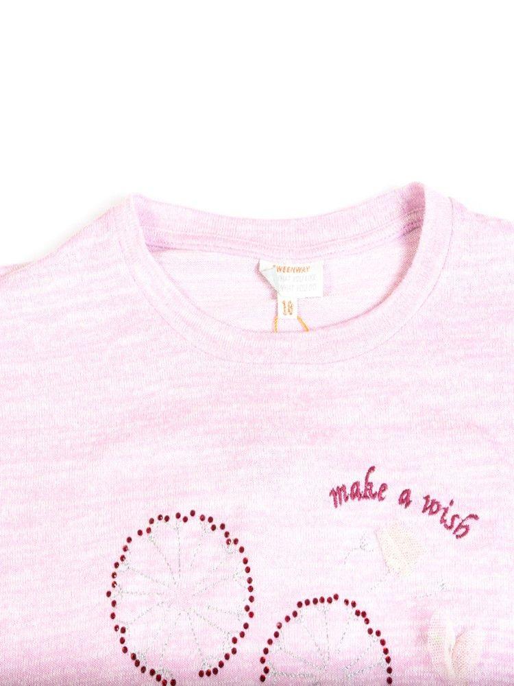 Polera Manga Larga Niña Lila Pillin-2