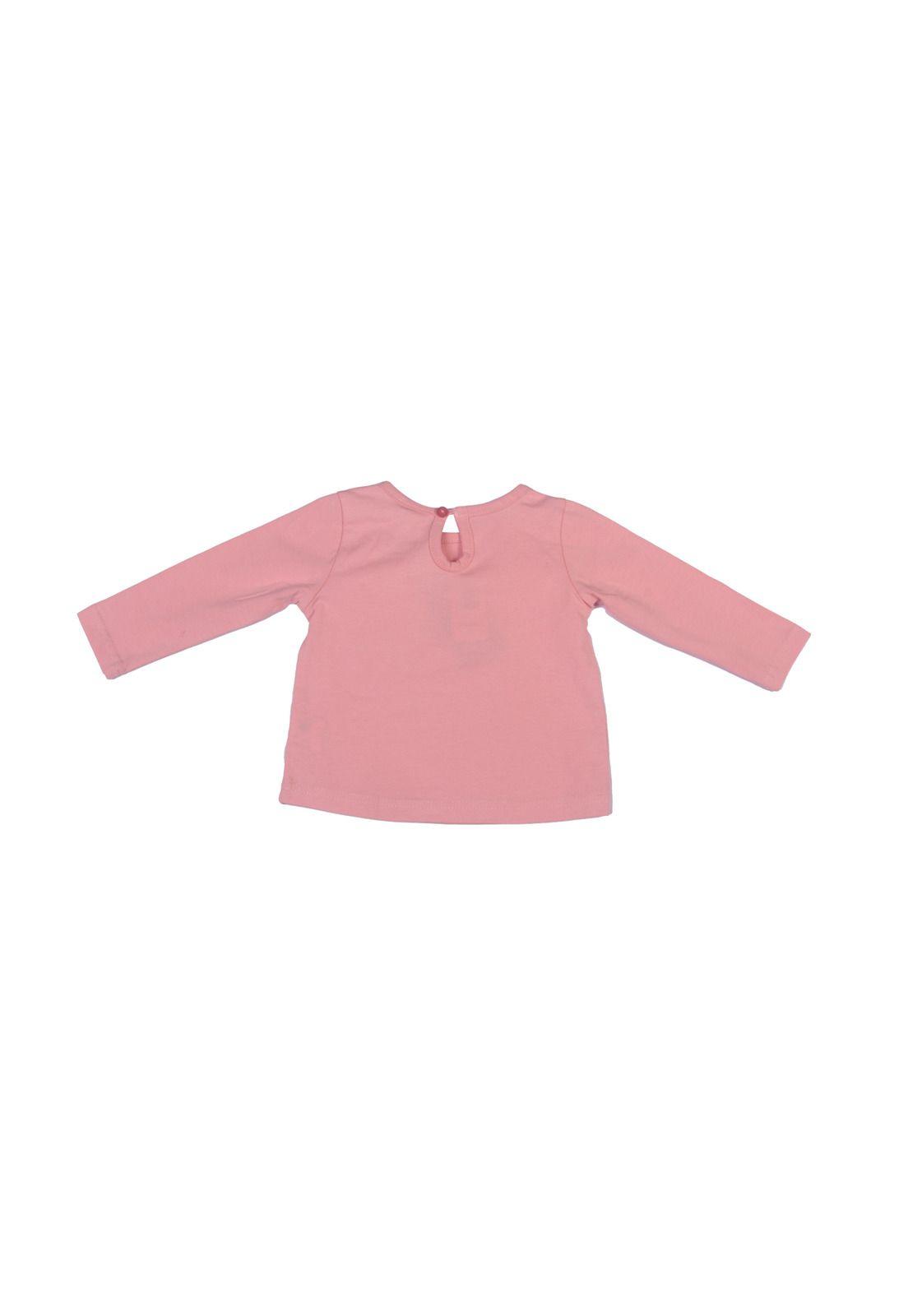 Polera Bebe Niña Rosado Pillin-2