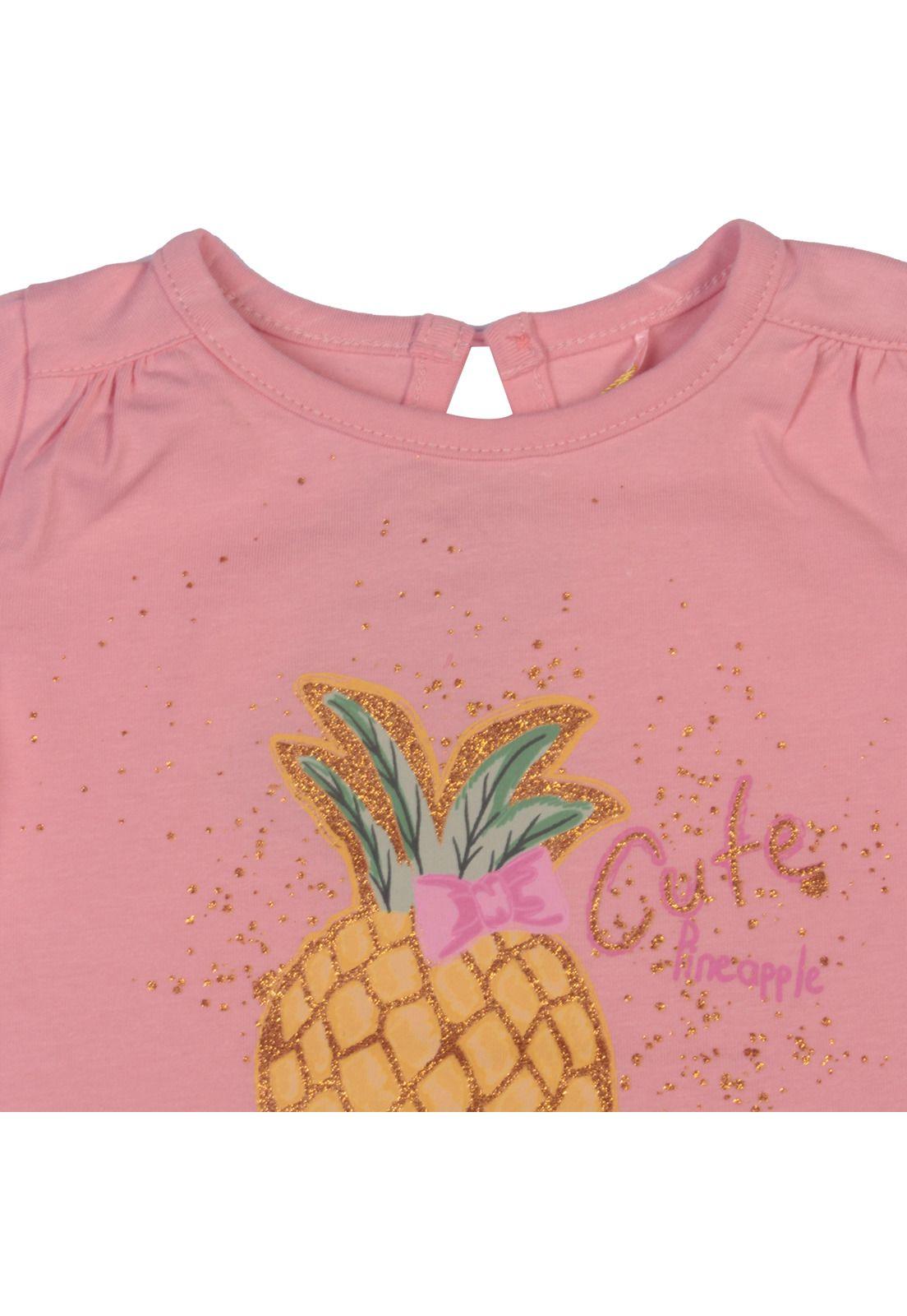 Polera Bebe Niña Rosado Pillin-3