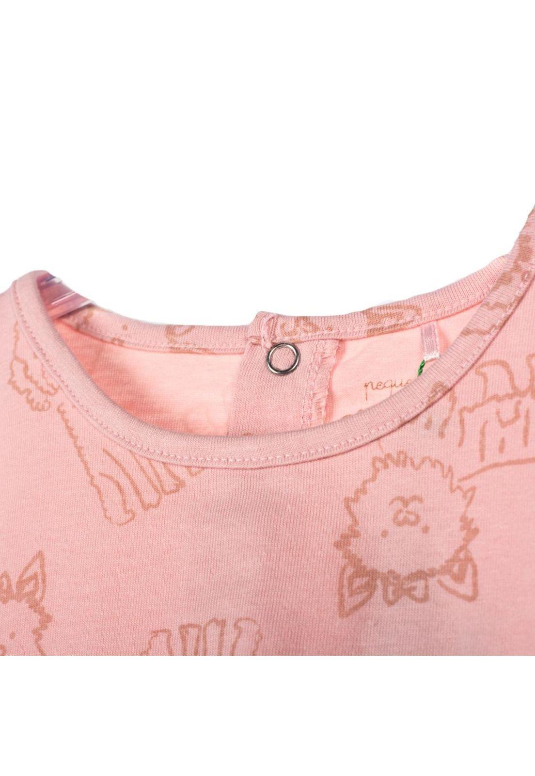 Polera Manga Larga Bebé Niña Rosado Pillin-2