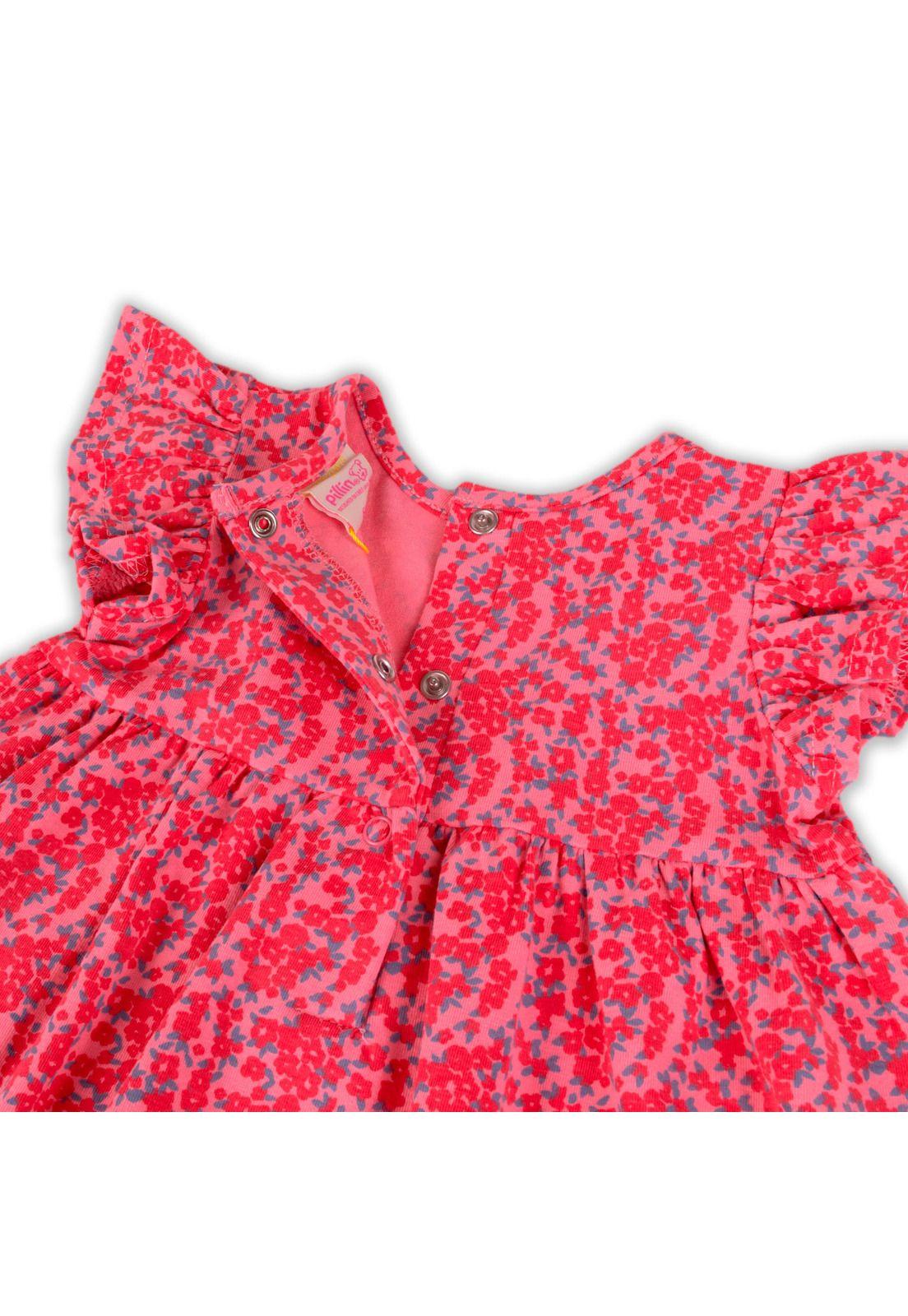Vestido Bebe Niña Rosado Pillin-2