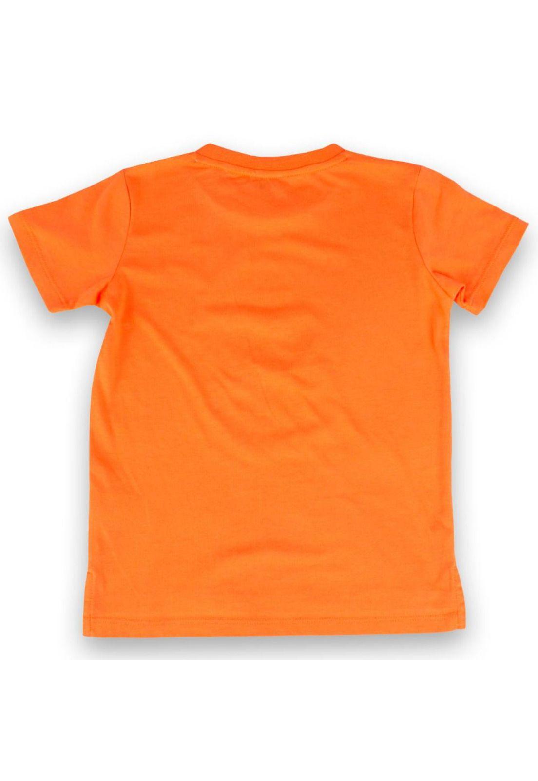 Polera Niño Naranja Pillin-3