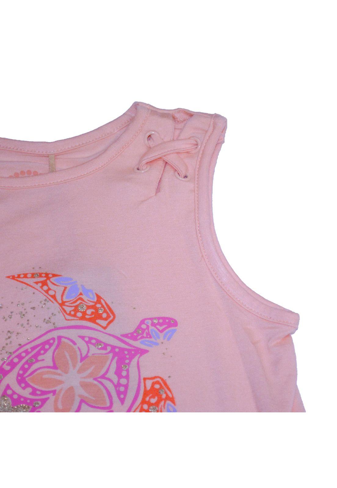 Polera Niña Naranja Pillin-3