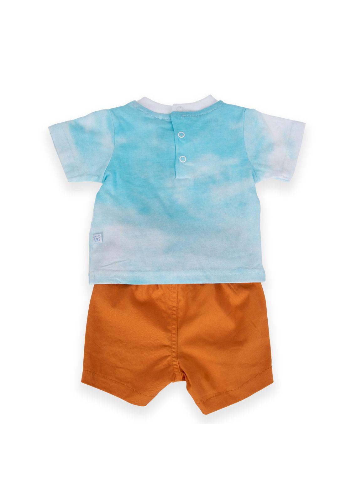 Conjunto Bebé Niño Naranja Pillin-3