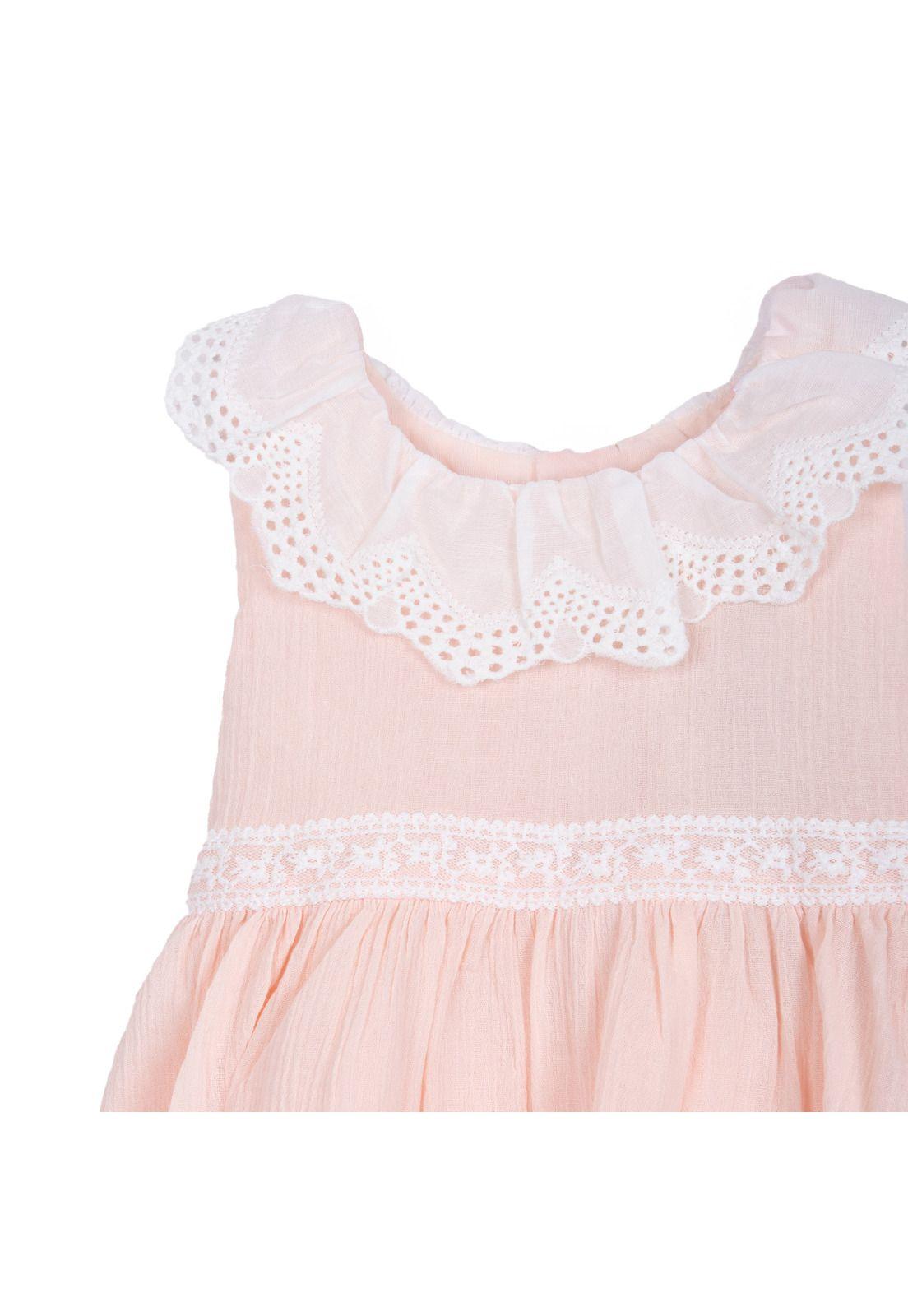 Vestido Bebé Niña Bordado Damasco Pillin-2