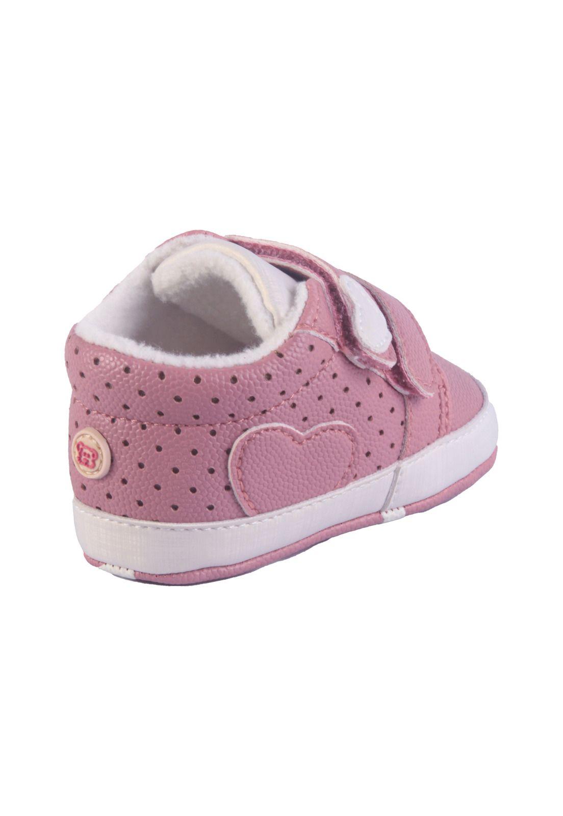 Zapatilla Bebé Niña Rosado Pillin-3