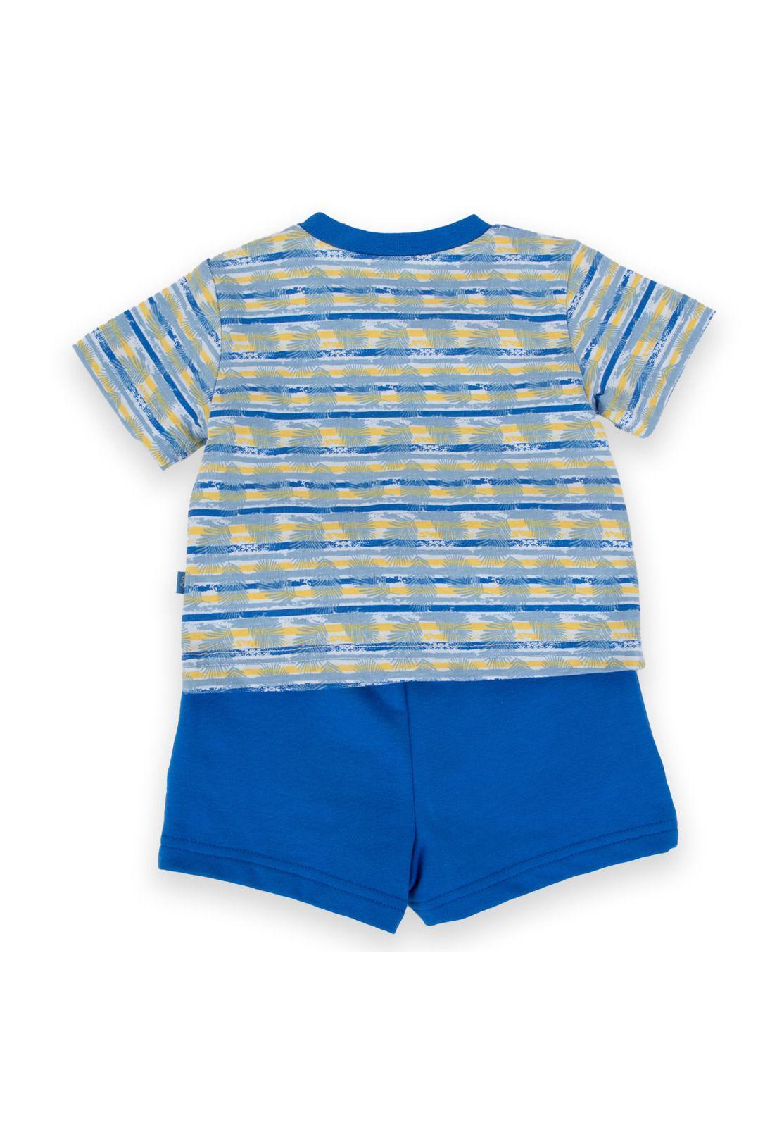 Polera Bebé Niño Azul eléctrico Pillin-3