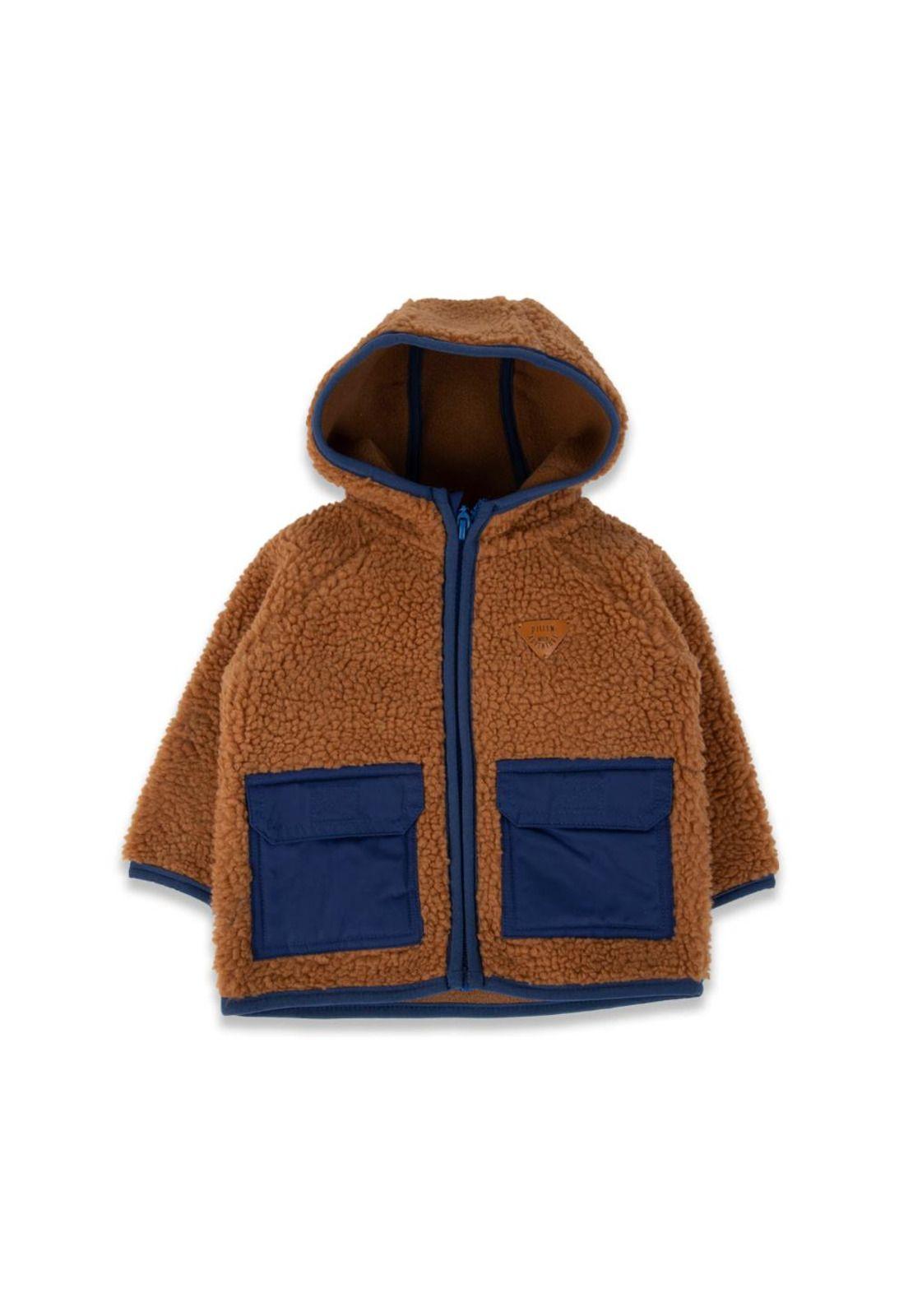 Chaqueta Bebé Niño Café Pillin-0