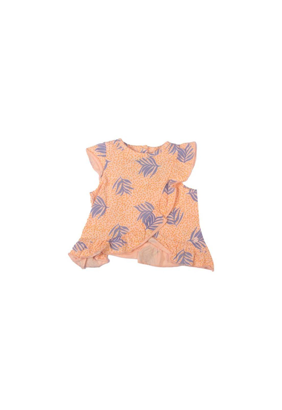 Polera Bebe Niña Naranja Pillin-0