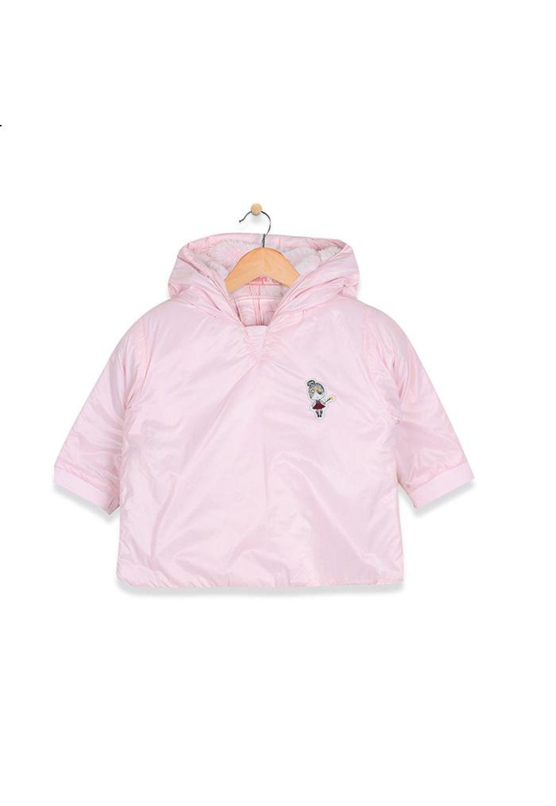 Parka Bebe Algodón Invierno Niña Rosado-0