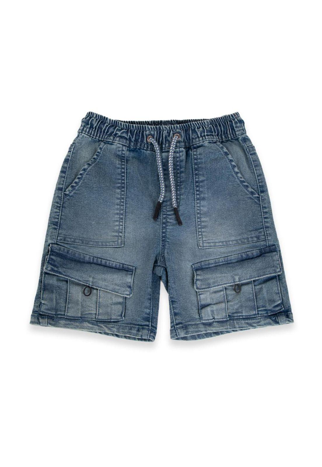 Bermuda Niño Denim Pillin-0