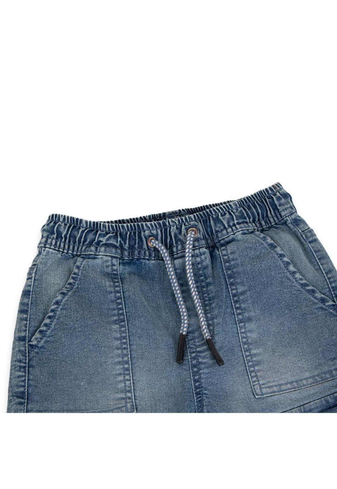 Bermuda Niño Denim Pillin-1