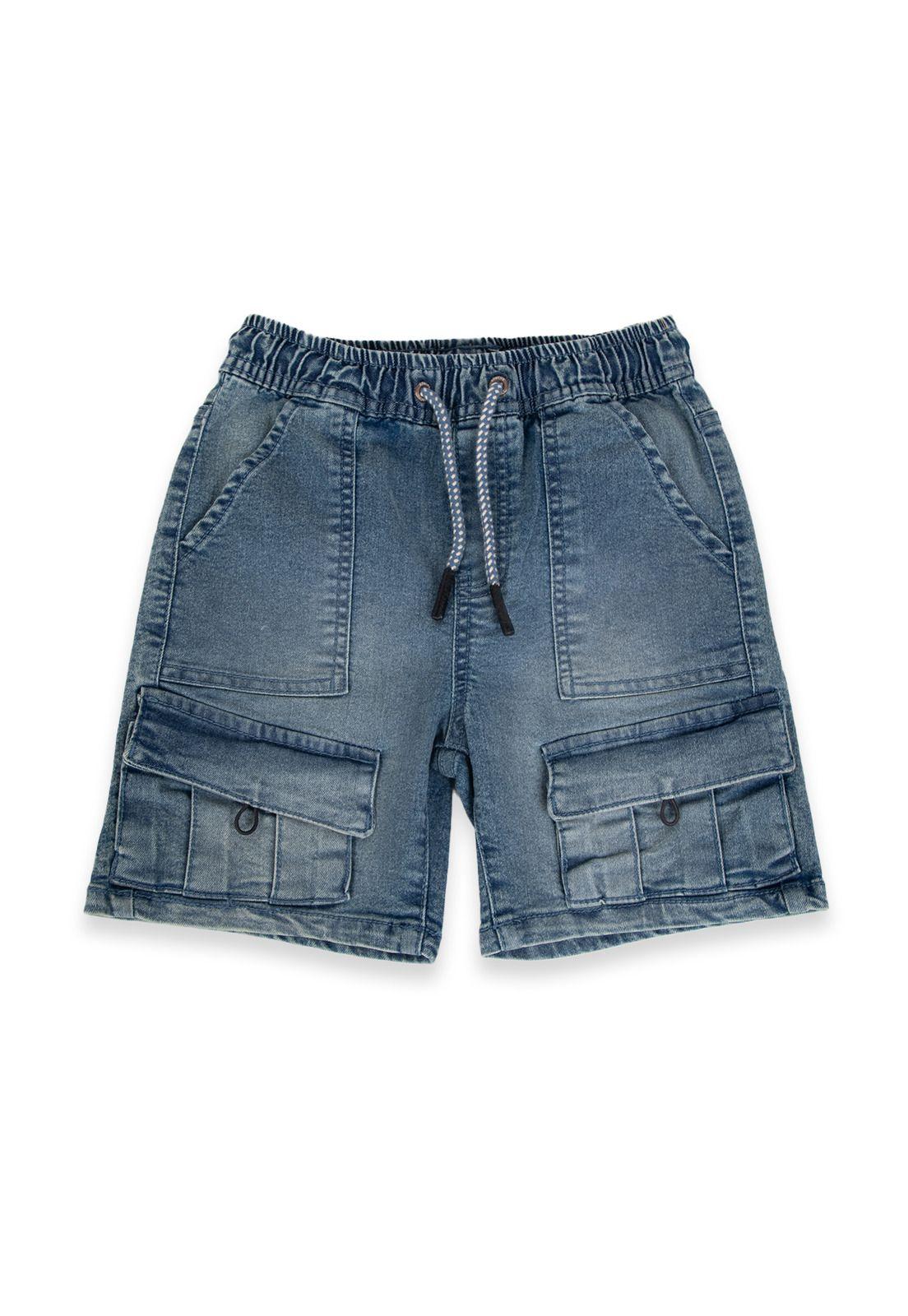Bermuda Niño Denim Pillin (PVA718-24DEN)-0
